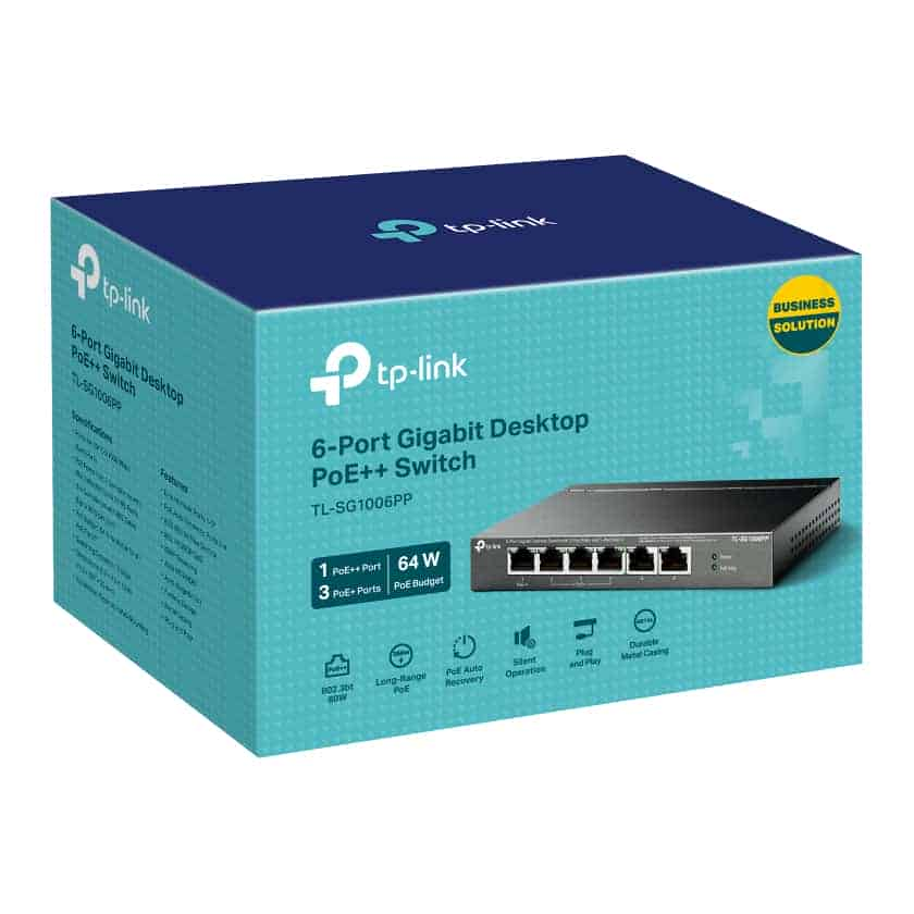 (image for) tp-link 6-Port Gigabit Desktop Switch with 4-Port PoE